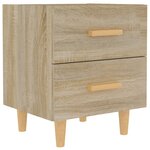 vidaXL Table de chevet Chêne sonoma 40x35x47 5 cm