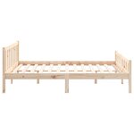 vidaXL Cadre de lit bois massif 120x190 cm petit double