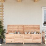 vidaXL Boîte de rangement de jardin 198 5x50x56 5 cm bois massif sapin