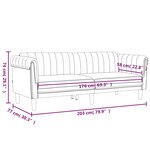 vidaXL Ensemble de canapés 2 Pièces crème velours