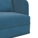 vidaXL Canapé-Lit Bleu 65 x 80 x 83 cm Velours
