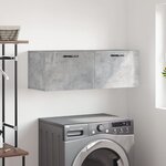 vidaXL Armoire murale gris béton 100x36 5x35 cm bois d'ingénierie