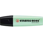 Surligneur BOSS ORIGINAL Pastel Pointe Biseautée 2 - 5 mm Vert pastel STABILO