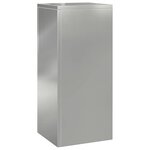 vidaXL Supports pour plantes 3 Pièces Argent 24 x 24 x 75 cm