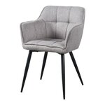 Lot de 4 chaises de salle à manger moderne design robuste 81 x 57 x 53 cm gris 03_0009803