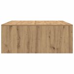 vidaXL Table basse avec tiroirs chêne artisanal 100x100x40 cm