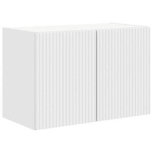 vidaXL Meuble TV mural Blanc 59 5 x 31 x 40 cm Bois d'ingénierie