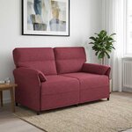vidaXL Canapé 100  polyester  cadre en métal  MDF  Contreplaqué