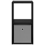 vidaXL Table de chevet avec tiroir Chêne noir 30 5 x 27 x 59 5 cm
