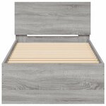 vidaXL Cadre de lit sans matelas avec lumières LED 75x190 cm
