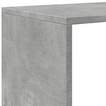vidaXL Étagère séparatrice de pièce à 4 niveaux gris béton