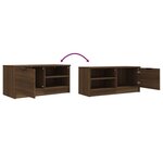 vidaXL Meuble TV 2 Pièces Chêne marron 80x35x36 5 cm Bois d'ingénierie