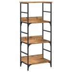 vidaXL Bibliothèque chêne artisanal 50x33x117 5 cm bois d'ingénierie