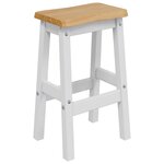 VidaXL Tabouret de bar haut EKAI 2 Pièces Blanc 40 x 29 x 63 cm