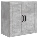 vidaXL Armoire Murale 59 x 31 x 60 cm Bois d'ingénierie Gris béton