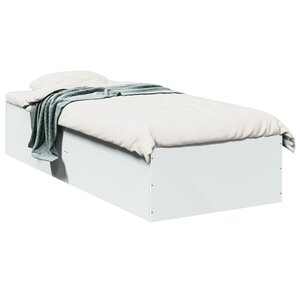 vidaXL Cadre de lit sans matelas blanc 100x200 cm