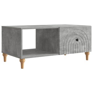 vidaXL Table basse Gris béton 90 x 50 x 40 cm Bois d'ingénierie