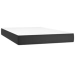 vidaXL Sommier à lattes de lit avec matelas et LED Noir 120x200cm