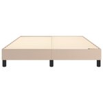 VidaXL Cadre de lit à ressorts cappuccino 140x200 cm similicuir