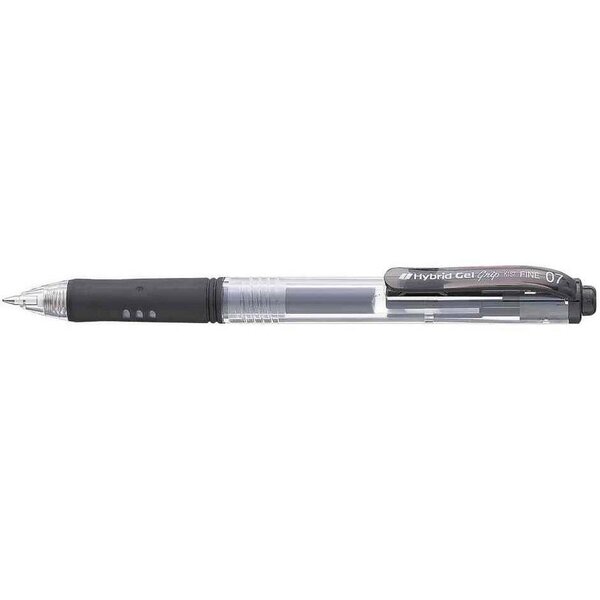 Stylo roller à encre gel Hybrid Gel Grip K157  noir PENTEL