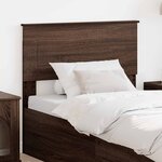 vidaXL Tête de lit Chêne brun 80 cm Bois d'ingénierie