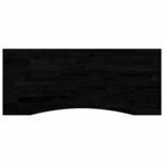 vidaXL Dessus de bureau marron foncé bois chêne massif rectangulaire