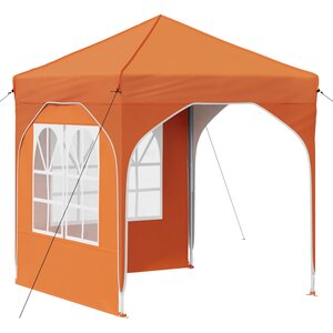 vidaXL Tente de fête pop-up 192 x 192 x 245 cm Orange