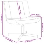 vidaXL Chaise Pivotante Rouge vin Tissu polyester avec base en métal