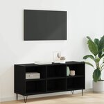 vidaXL Meuble TV Chêne noir 103 5 x 30 x 50 cm Bois d'ingénierie