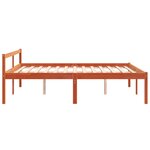 vidaXL Lit pour personne âgée cire marron 160x200cm bois de pin massif