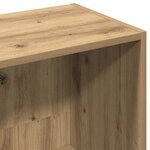 vidaXL Bibliothèque chêne artisanal 36x30x114 cm bois d'ingénierie