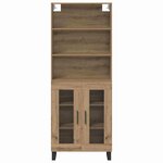 vidaXL Haut Armoire Chêne artisanal 69 5 x 34 x 180 cm