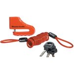 Antivol moto bloque-disque rouge 80 mm