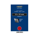 Pochettes simple soudure 33 x 55 mm pour timbres-poste. Fond - Noir