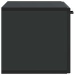 vidaXL Meuble TV mural Noir 59 5 x 31 x 30 cm Bois d'ingénierie