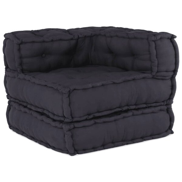 vidaXL Canapé modulaire anthracite 70x70x54 tissu