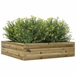 vidaXL Jardinière 90x90x23 cm bois de pin imprégné