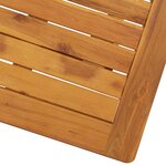 vidaXL Table pliable de jardin 70x70x75 cm Bois d'acacia massif