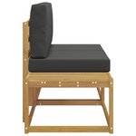 vidaXL Canapé d'extérieur en bout 2 Pièce Blanc Bois d'Acacia Massif
