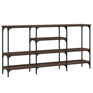 vidaXL Table console chêne marron 160x29x80 cm bois d'ingénierie