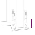 vidaXL Portail de jardin anthracite 105x130 cm conception de carré