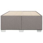 vidaXL Cadre de lit sans matelas taupe 120x190 cm tissu