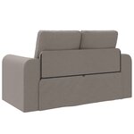 vidaXL Canapé-lit de sol 2-en-1 Taupe 148x71x83 cm Tissu
