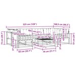 vidaXL Ensemble de canapés d'extérieur 7 pc Blanc et Beige