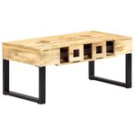 vidaXL Table basse Style cassette 100x52x45 cm Bois de manguier massif
