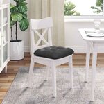 vidaXL Coussins de siège 4 Pièces Gris foncé 40 x 40 cm