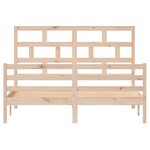 vidaXL Cadre de lit Bois de pin massif 160x200 cm