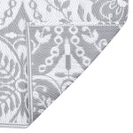 vidaXL Tapis d'extérieur ARAKIL gris clair 140 x 200 cm PP