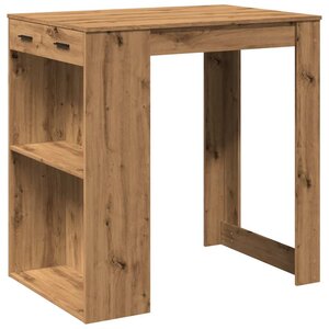 vidaXL Table de bar chêne artisanal 102x70x103 5 cm bois d'ingénierie