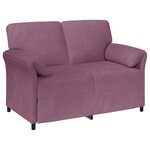 vidaXL Sofa 2 places Pourpre 138 x 83 x 95 cm Velours